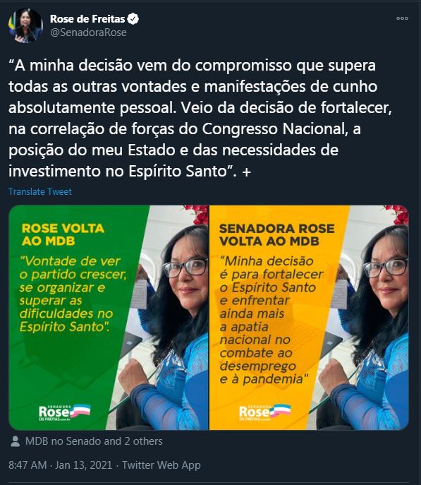 rose de freitas twitter