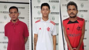 João Paulo, Davi de Jesus e Wenderson Luiz / Divulgação SESP