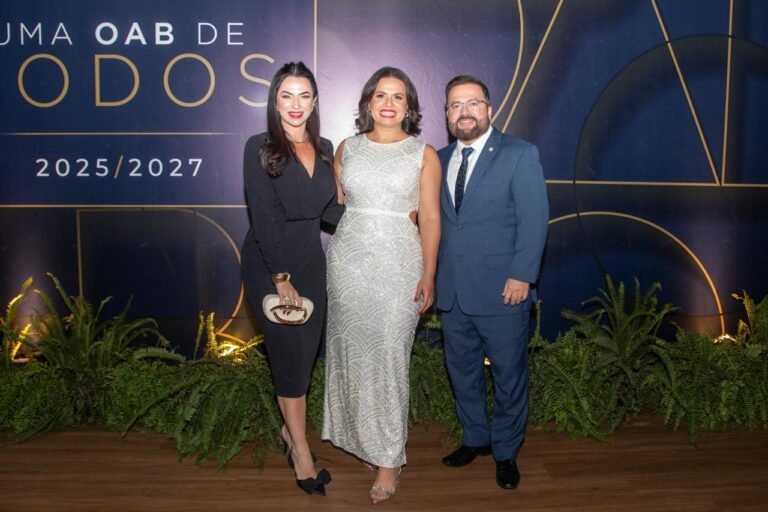 Taísa Pavan, Kelly Andrade e Luciano Pavan- Conselheiro Federal da OAB-ES