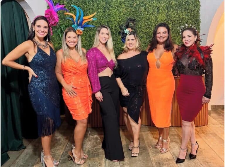 Denise Póvoa, Lia Fiorin, Úrsula Estrela, Adriana Andrade, Lídia Santos e  Roberta Kato