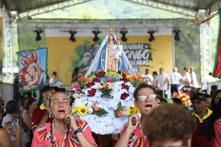 Carnaval de Congo de Roda dágua 2025 em Cariacica festeja Nossa Senhora Penha. Créditos Claudio Postay 0100