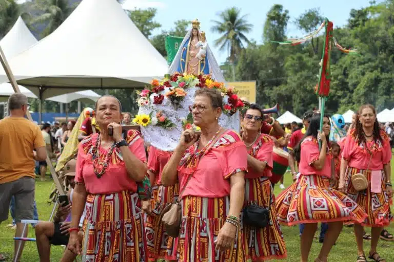 Carnaval de Congo de Roda dágua 2025 em Cariacica festeja Nossa Senhora Penha. Créditos Claudio Postay 0101
