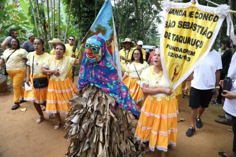 Carnaval de Congo de Roda dágua 2025 em Cariacica festeja Nossa Senhora Penha. Créditos Claudio Postay 0122