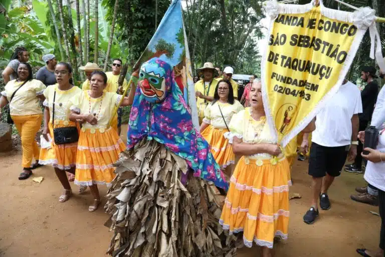 Carnaval de Congo de Roda dágua 2025 em Cariacica festeja Nossa Senhora Penha. Créditos Claudio Postay 0122