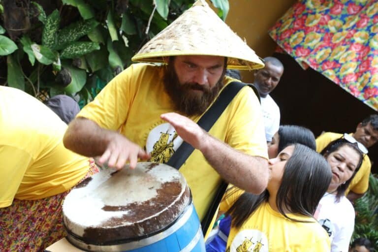 Carnaval de Congo de Roda dágua 2025 em Cariacica festeja Nossa Senhora Penha. Créditos Claudio Postay 019