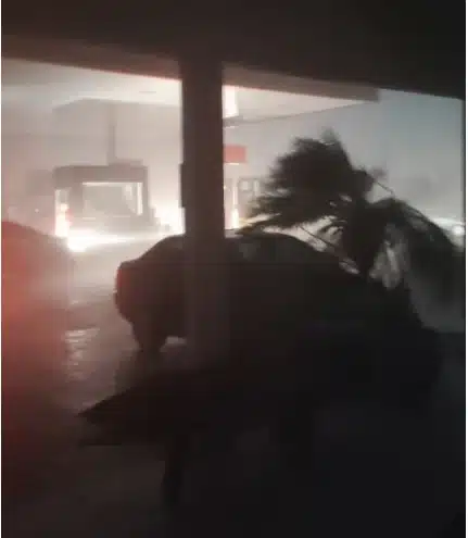 chuva em praia grande