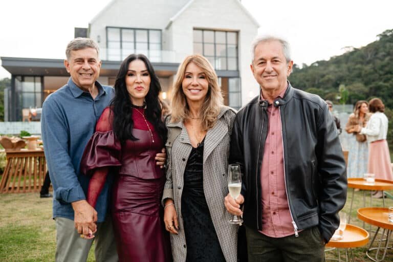 Justino e Claudia Mameri com Tania e Paulo Paste