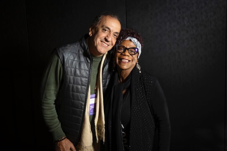 Zé Olavo Medici e a cantora americana Laretha Weathersby, que trouxe todo o poder do blues ao lado da Bruno Marques Band.