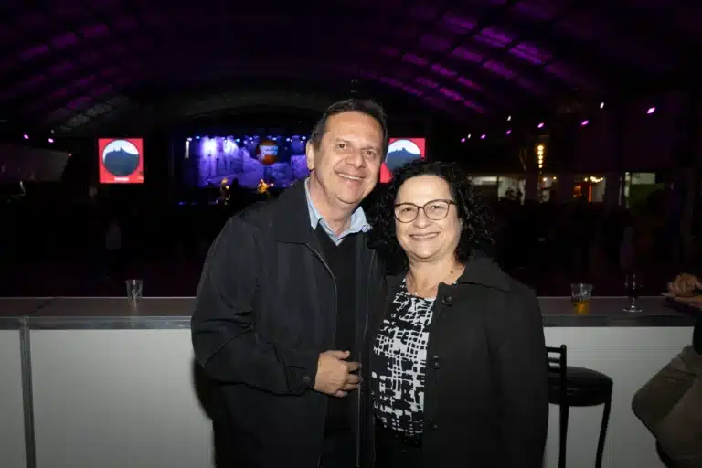 O prefeito de Santa Teresa kleber Medici  e a primeira-dama Ivana Massini.