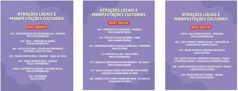 programação sexta