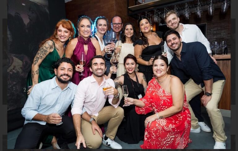 Rogéria com os amigos de Minas Gerais e Bahia.
