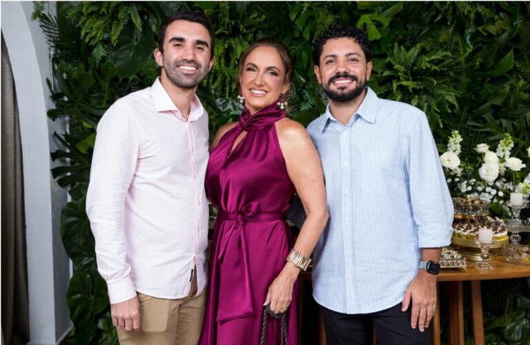 Victor Hugo Machado, Rogéria Machado e Marcos Duarte.