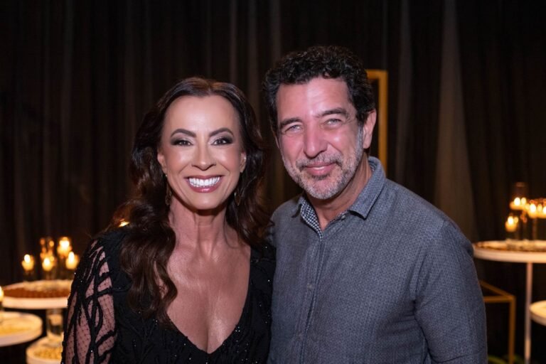 Luciana Almeida com Maurício Pupa