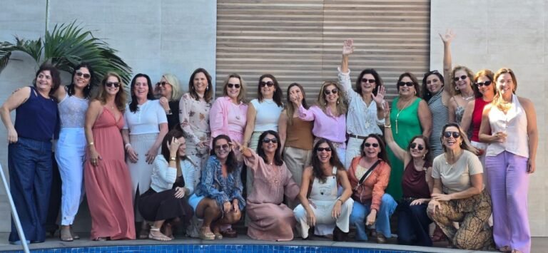 Com a turma de amigas