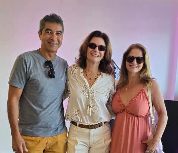 Denize com Diovania e José Roberto Komatsu