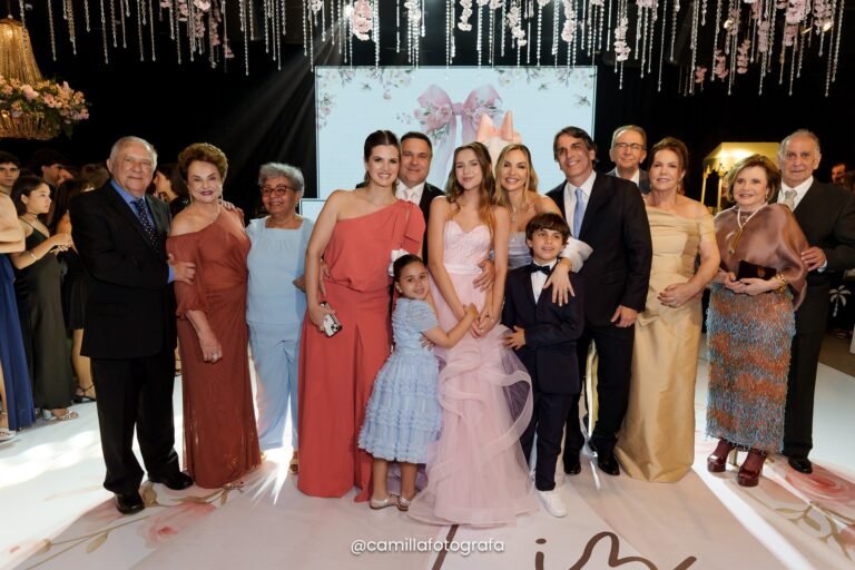 Liz e familiares