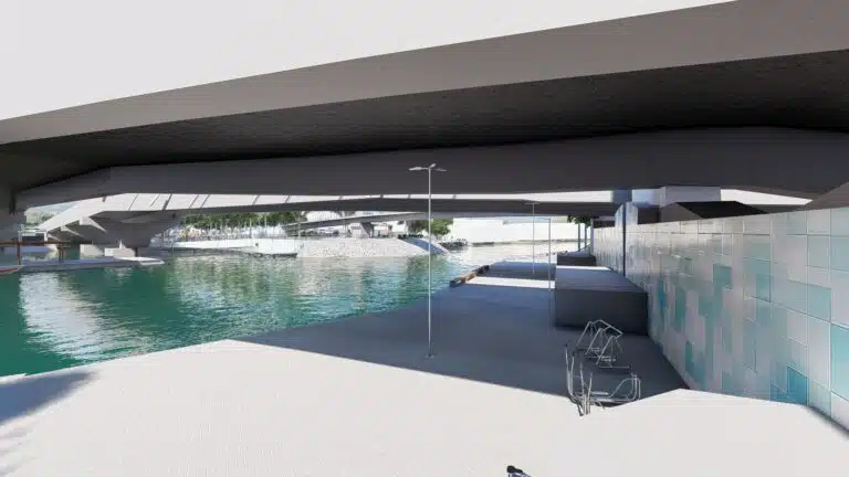 Projeto de reurbanização da orla do Canal de Camburi, em Vitória. Foto: Divulgação