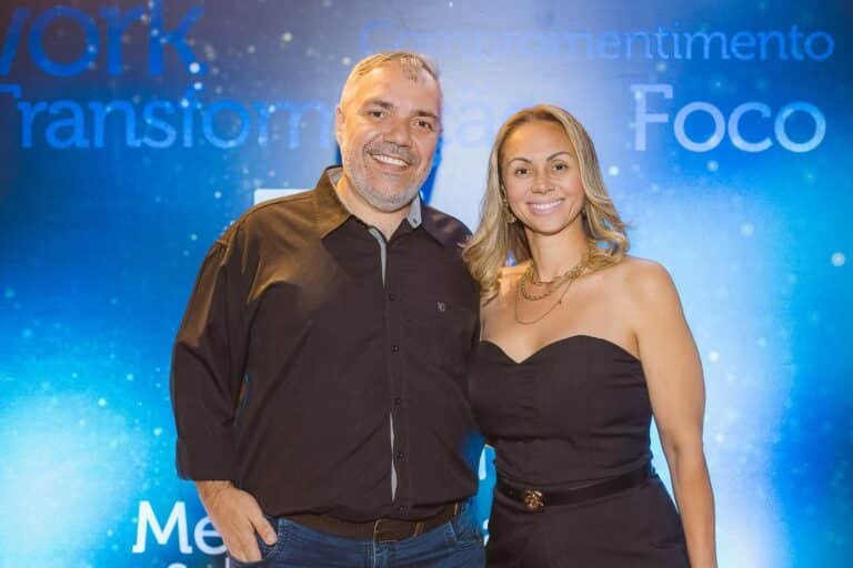 Fábio Caiado e Elaine Lopes