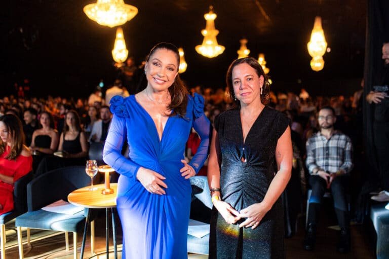 A empresária Marcia Nales com Eva Batalha