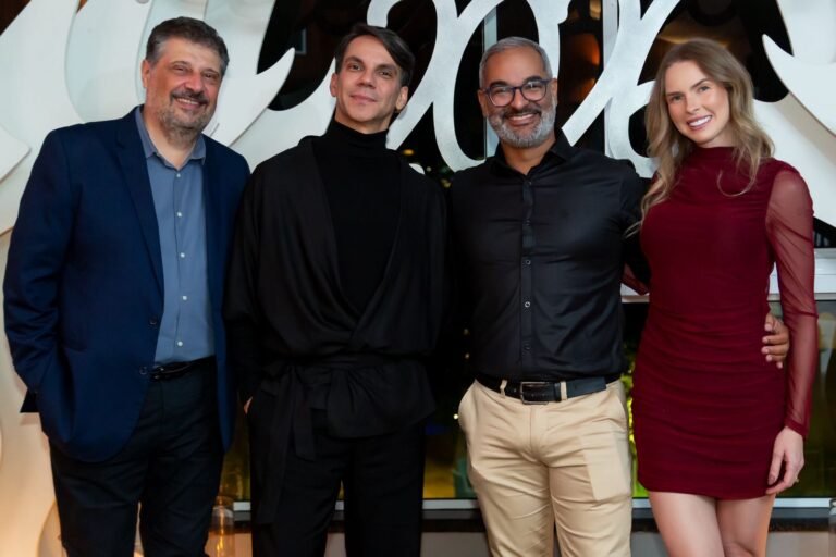 Antônio Carlos Leite,  Leonardo Davel, Danilo e Juliana Lessa