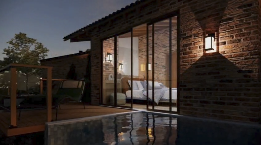 Bangalôs da Vivenda Santa Cruz, em Buenos Aires, Guarapari