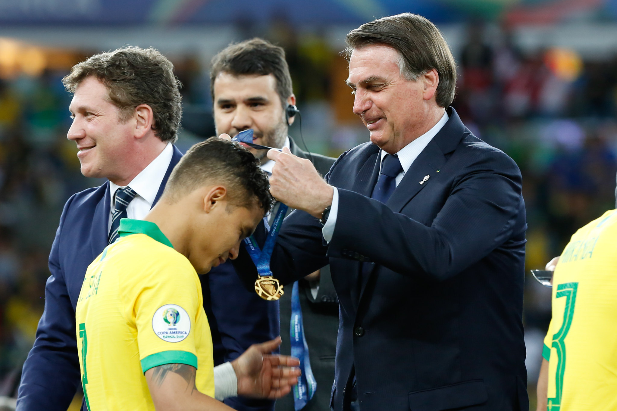 Presidente da República, Jair Bolsonaro, na Copa América