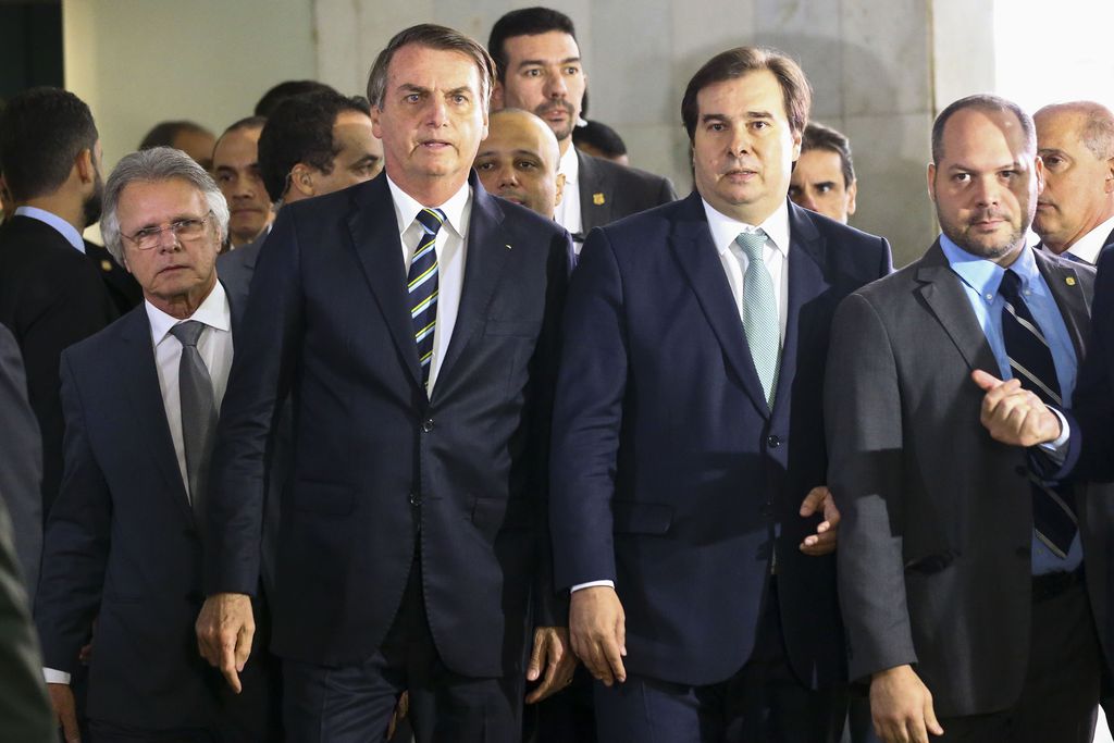 Jair Bolsonaro e Rodrigo Maia