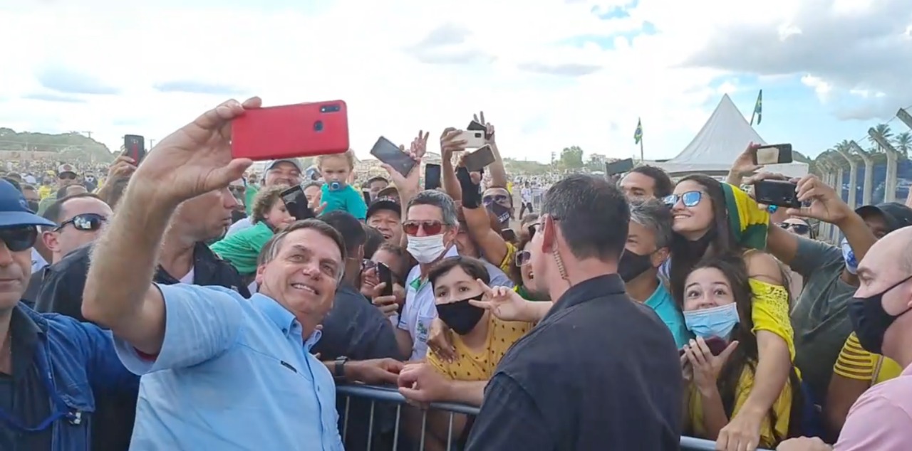 Visita do presidente Jair Bolsonaro a São Mateus. Foto: Reprodução 