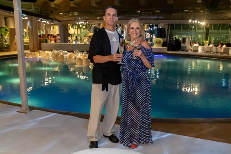 Leonardo Davel e sua mãe Tânia Davel