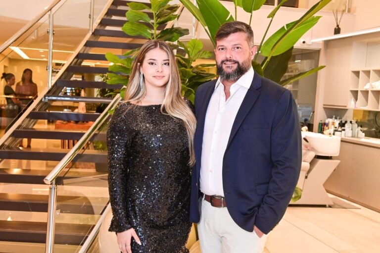 Flávio Borsato com a filha Gabrielly