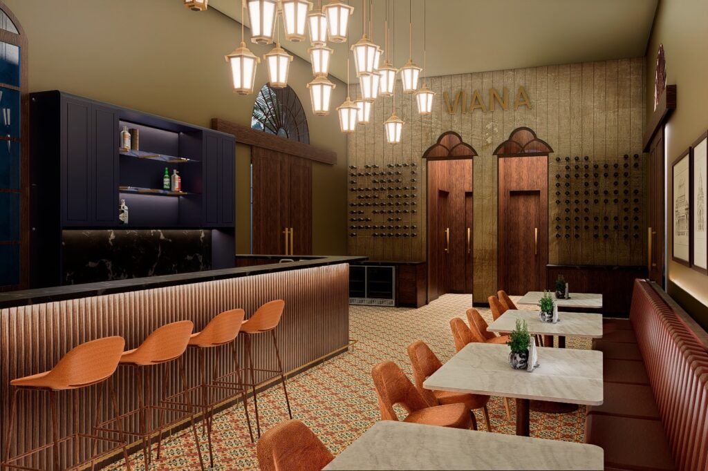 O restaurante no vagão deve ser inaugurado na primeira semana de março. Foto: Divulgação 