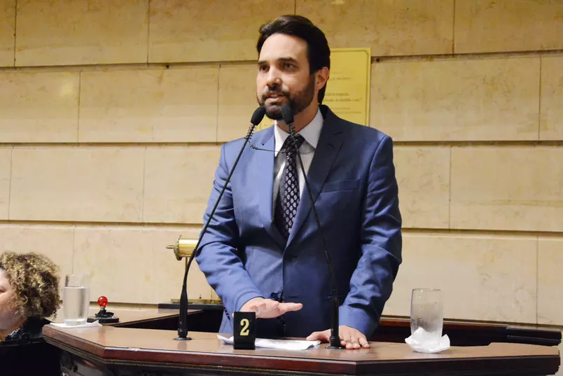 O vereador Dr. Jairinho, suspeito da morte do enteado. (Foto: Renan Olaz / Câmara Municipal do Rio de Janeiro)