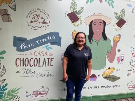 Fabiola Sinimbú/Agência Brasil Brasília (DF), 08/05/2025 - Dona Nena, empresária de bioeconomia no Pará.
Foto: Fabiola Sinimbú/Agência Brasil