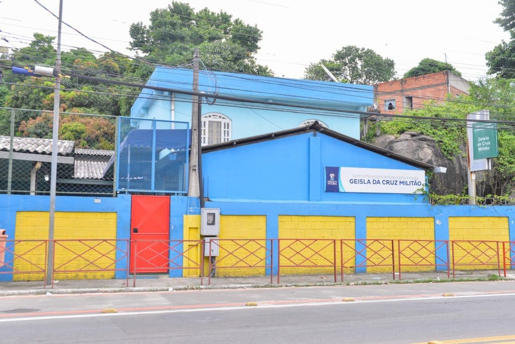 CMEI Geisla da Cruz Militão, no bairro Nova Palestina, em Vitória
