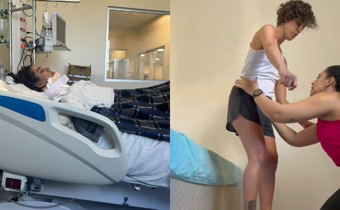 Capixaba que ficou tetraplégica após acro-yoga recupera movimentos