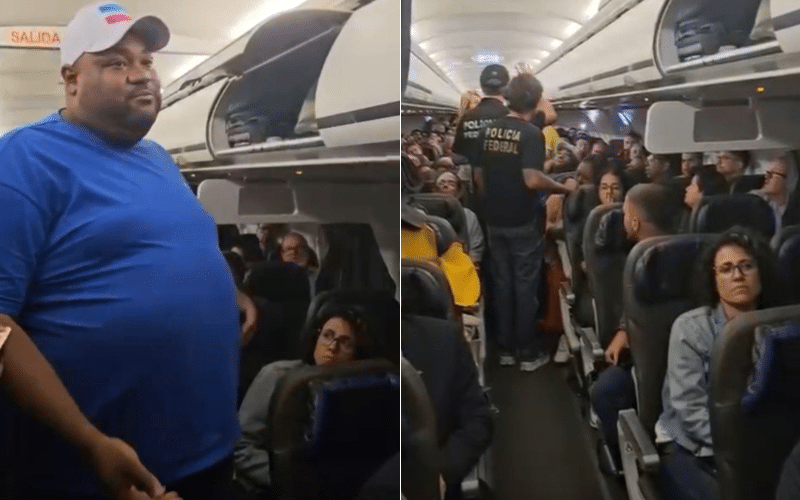 Fernando dos Santos de Oliveira foi retirado do voo após denúncia de gordofobia. Foto: Reprodução