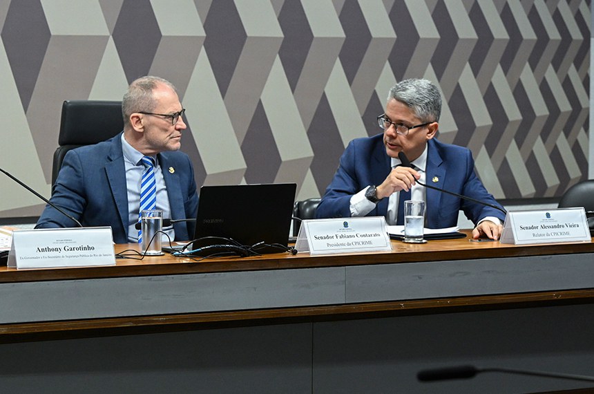 Senador Fabiano Contarato é presidente e o senador Alessandro Vieira, relator da CPI – Carlos Moura-Agência Senado