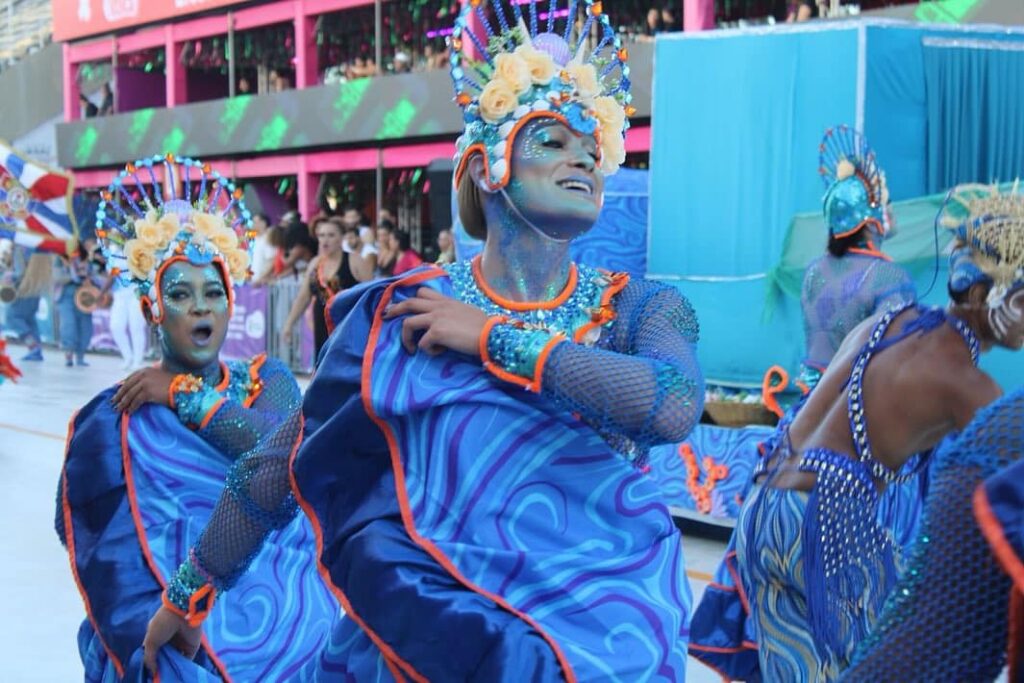 Desfile da Pega no Samba no Carnaval de Vitória. Foto: Reprodução/@vivasambaes