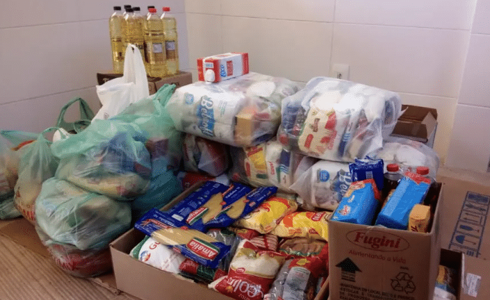 doações alimentos chuva