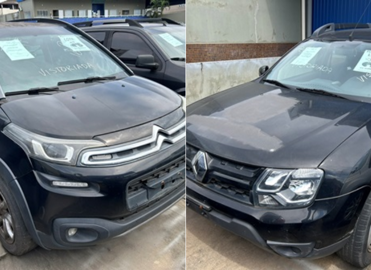 Leilão de carros está sendo realizado pela Polícia Civil. Foto: Divulgação
