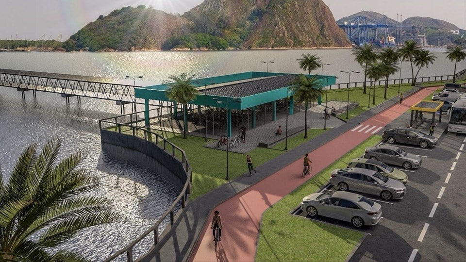 Uma das novas estações do aquaviário em Vitória será no antigo Terminal Dom Bosco. Foto: Divulgação