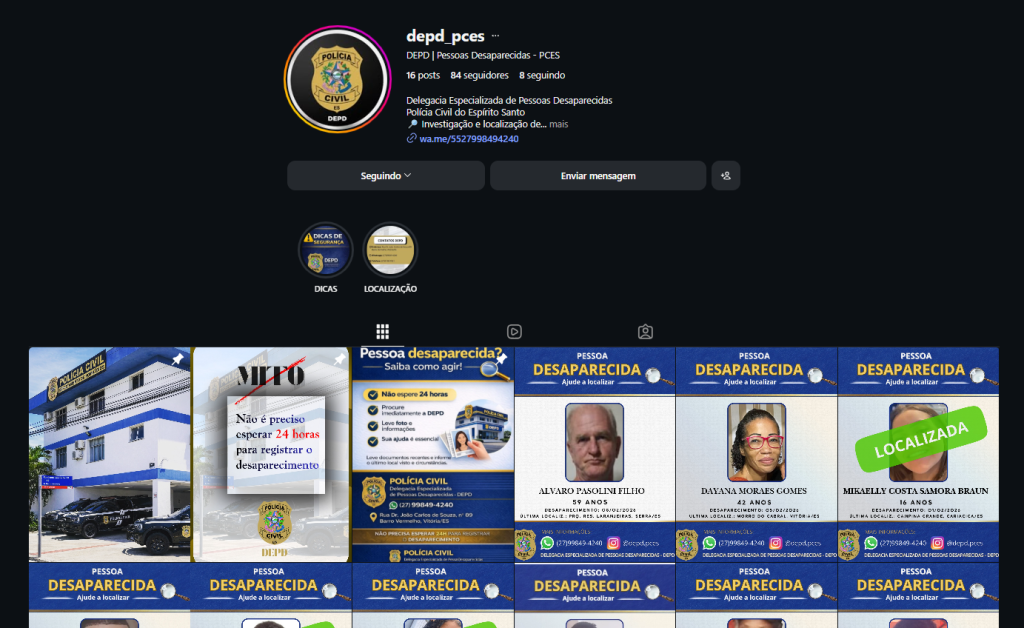 policia civil desaparecido