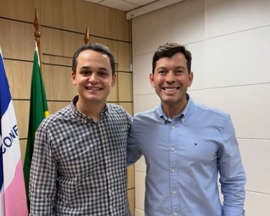 Pazolini e Arnaldinho postam juntos. Foto: reprodução Instagram