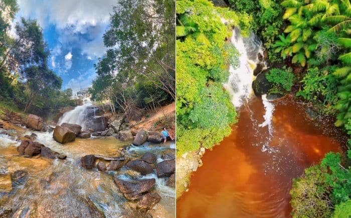 Cachoeira do Arco-íris e cachoeira do Seu Luizão, em Ecoporanga
