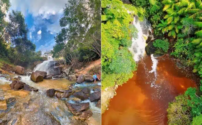 Cachoeira do Arco-íris e cachoeira do Seu Luizão, em Ecoporanga