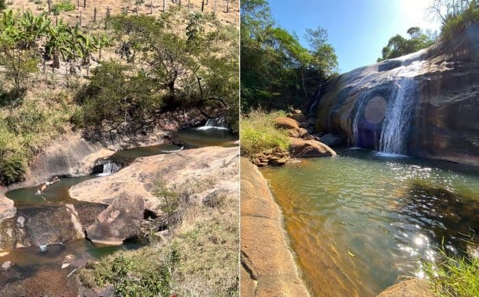 Cachoeira do Seu Pretinho, em Ecoporanga