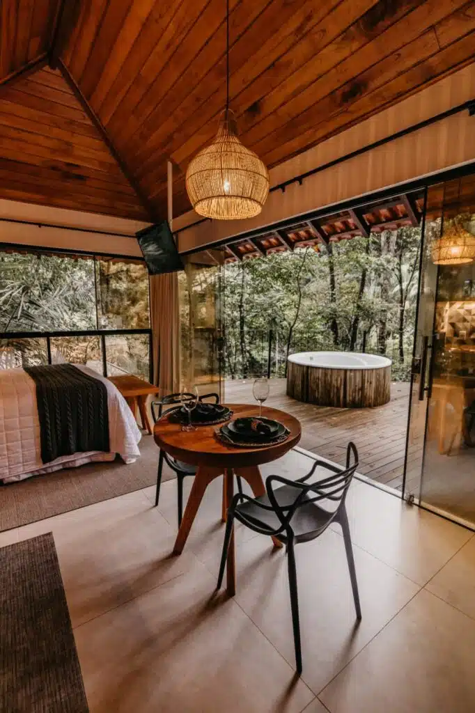 Quarto da Cabana Cachoeira em Domingos Martins