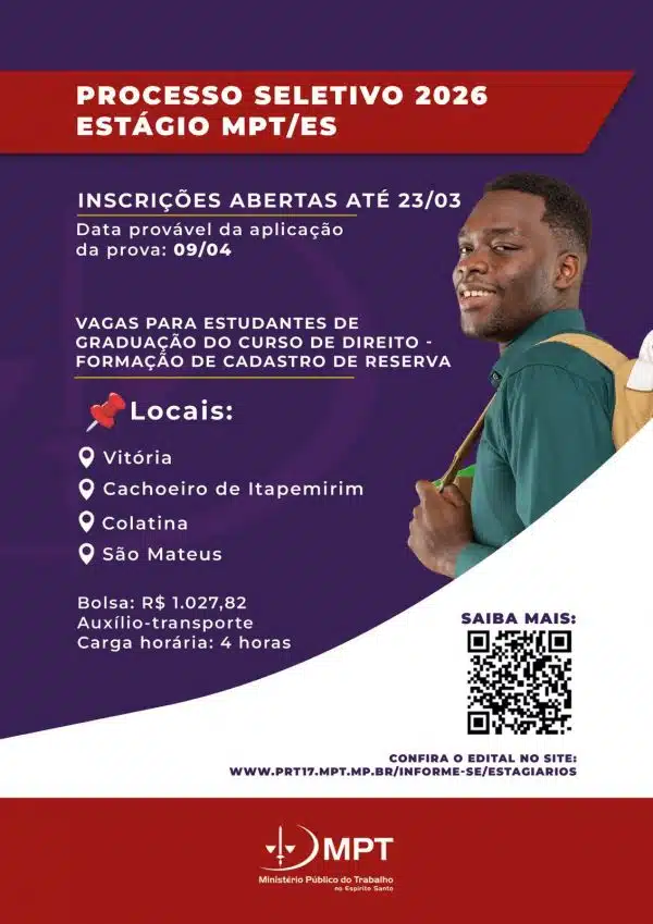 Foto: Divulgação/MPT-ES