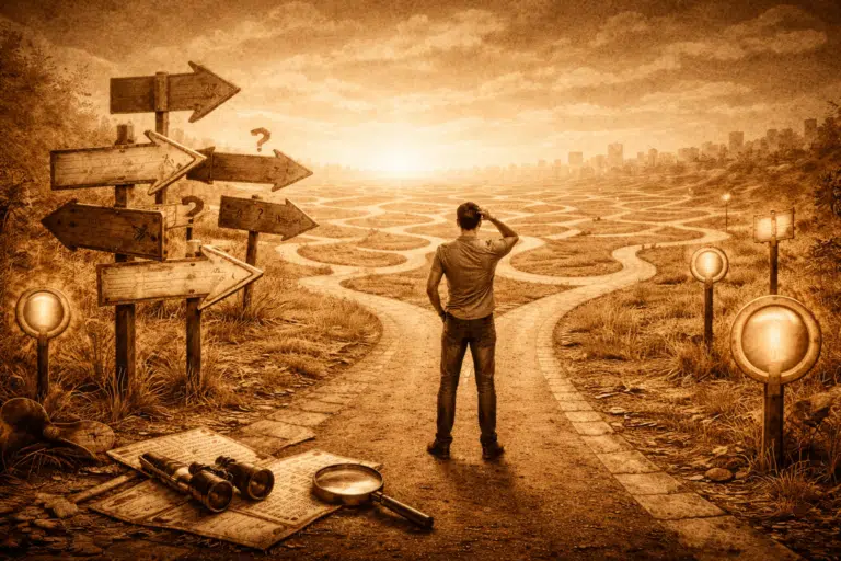 Você não está perdido, você está sem referência