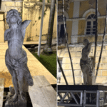 Após 46 anos “sumida”, estátua de Hermes volta ao Centro de Vitória